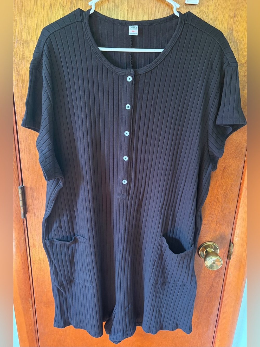 Old Navy Rib-Knit Henley Pajama Romper